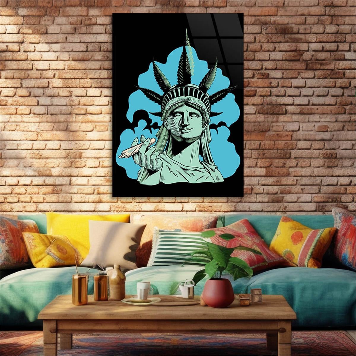 Tempered Glasss Wall Arts Art-Themed