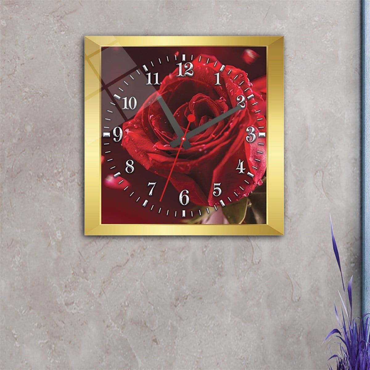 Tempered Glass Wall Clock