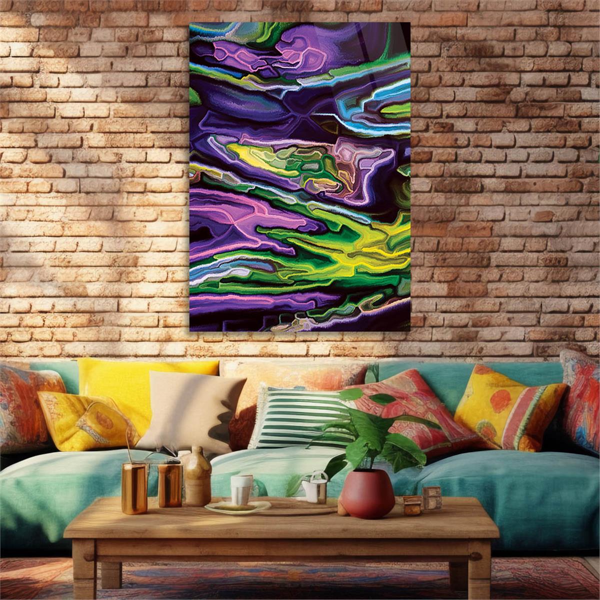 Tempered Glasss Wall Arts Art-Themed