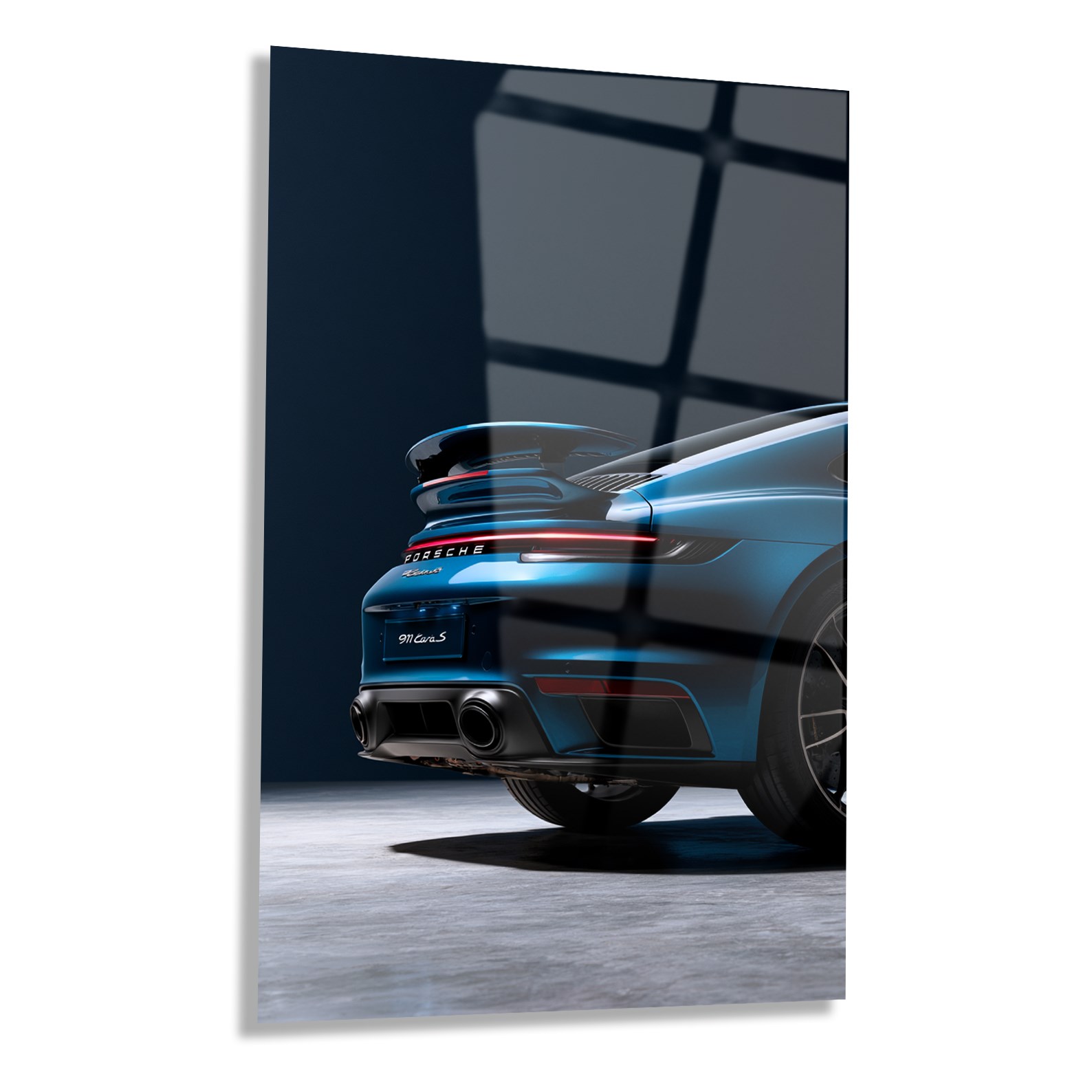 Mavi Porsche 911 Turbo S Cam Tablo