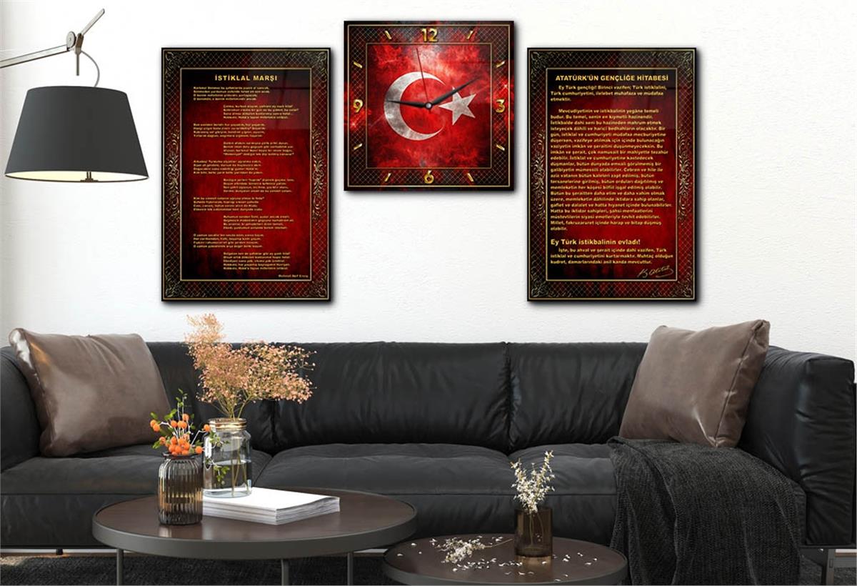 Vatan Temalı Saatli Set 043