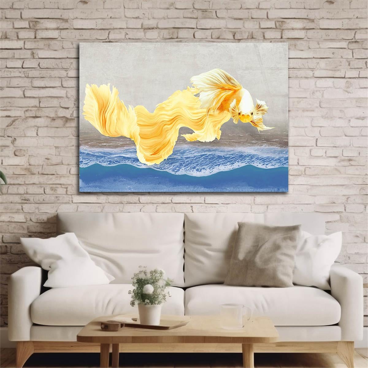 Horizontal Art-Themed Tempered Glass Wall Art 264