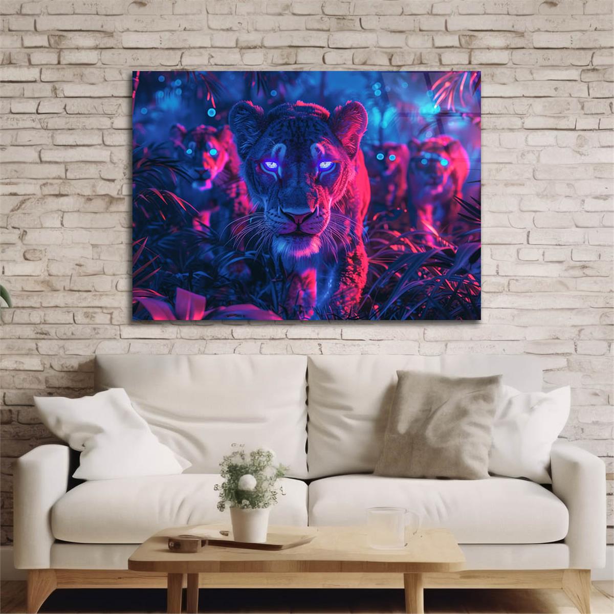 Yatay Doğa Temalı Cam Tablo 501