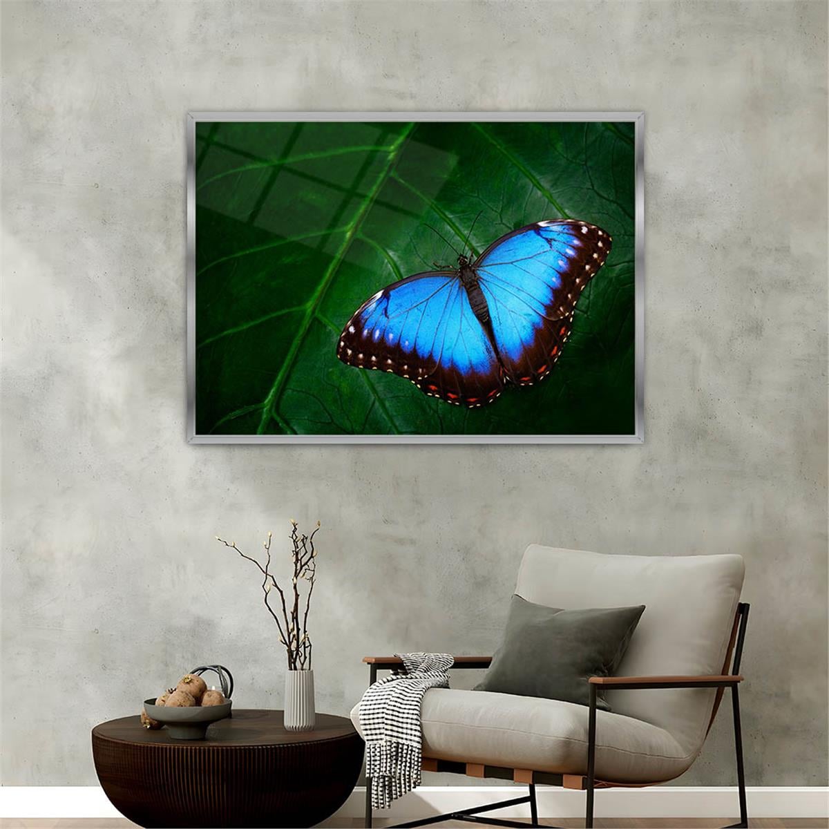 Aluminum-Framed Natured-Themed Tempered Glass Wall Art 122