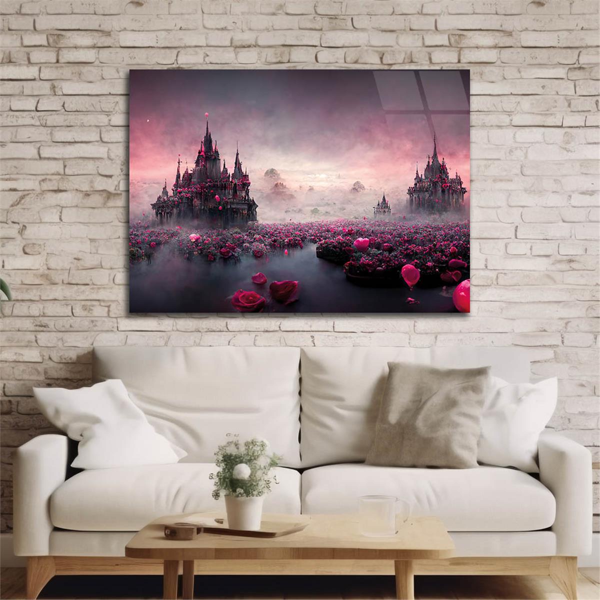 Horizontal Natured-Themed Tempered Glass Wall Art 324