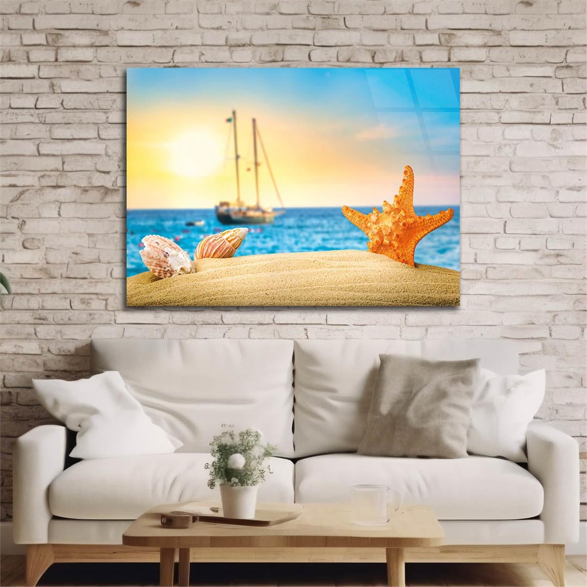 Horizontal Art-Themed Tempered Glass Wall Art 270