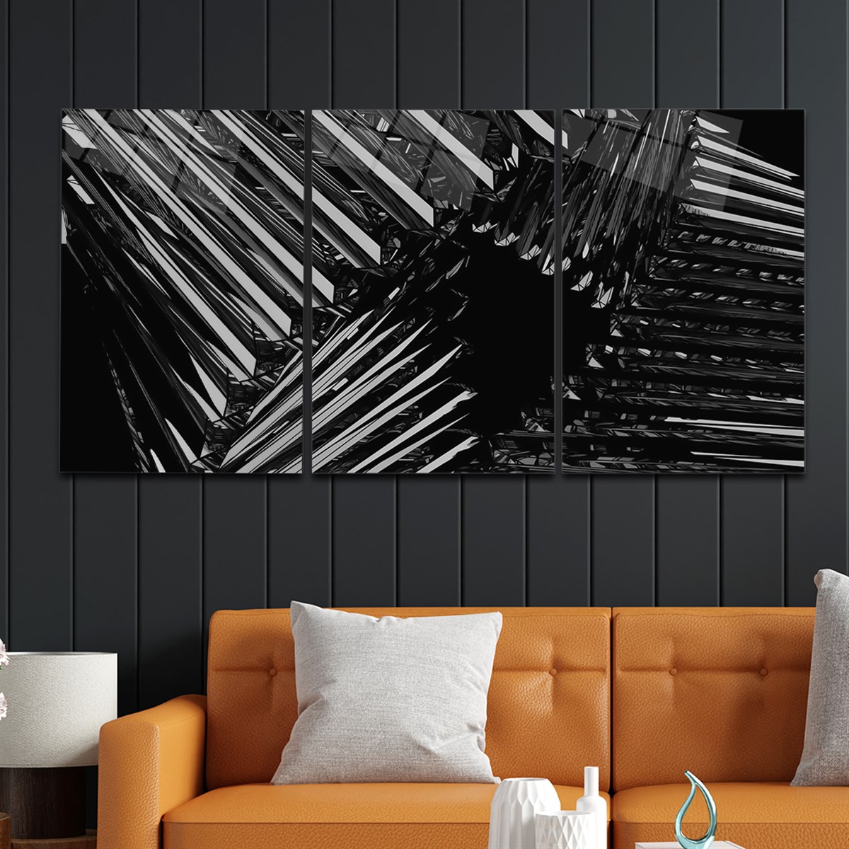 Tempered Glasss Wall Arts Art-Themed Set