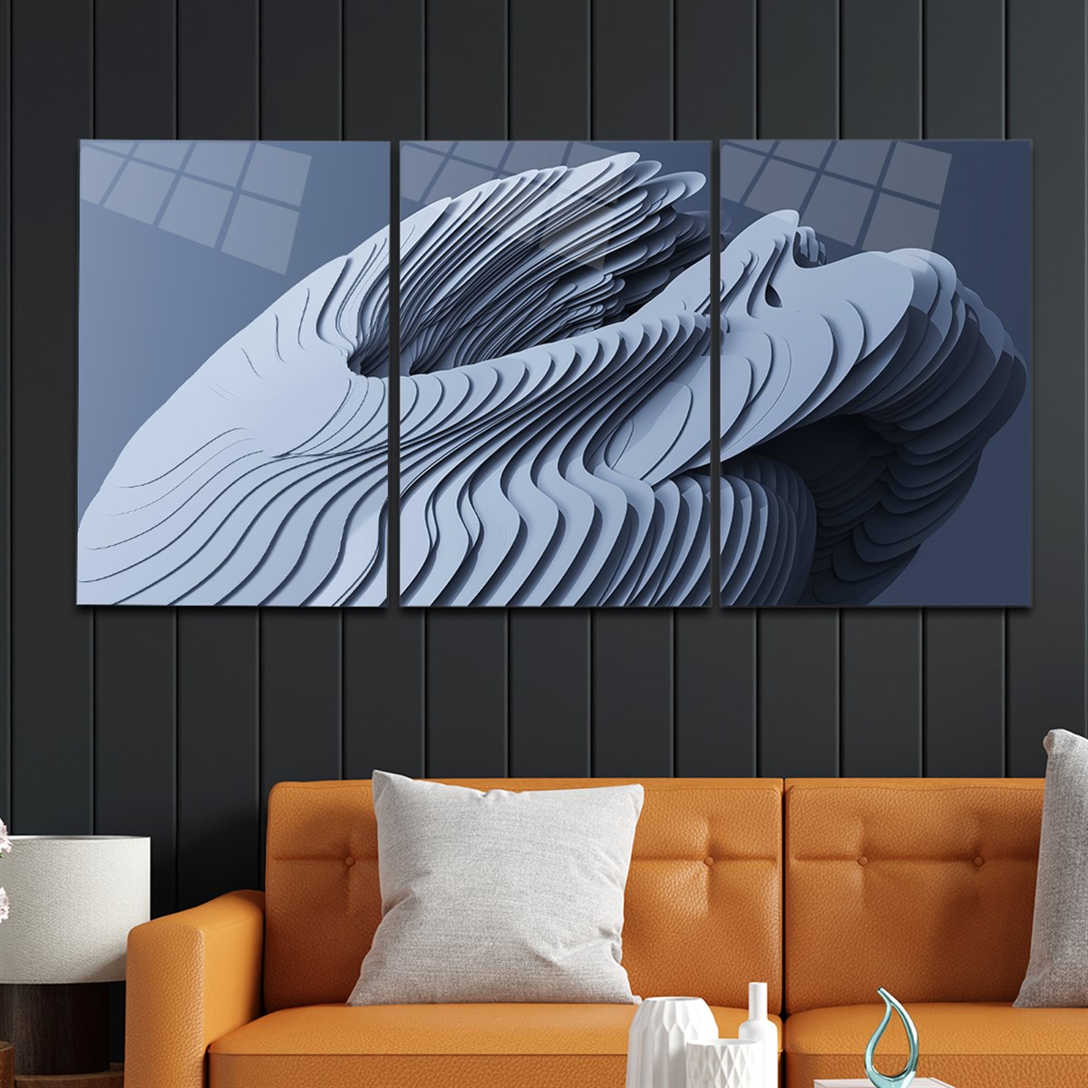 Tempered Glasss Wall Arts Art-Themed Set