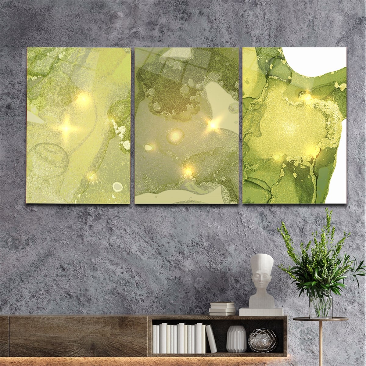 Tempered Glasss Wall Arts Art-Themed Set