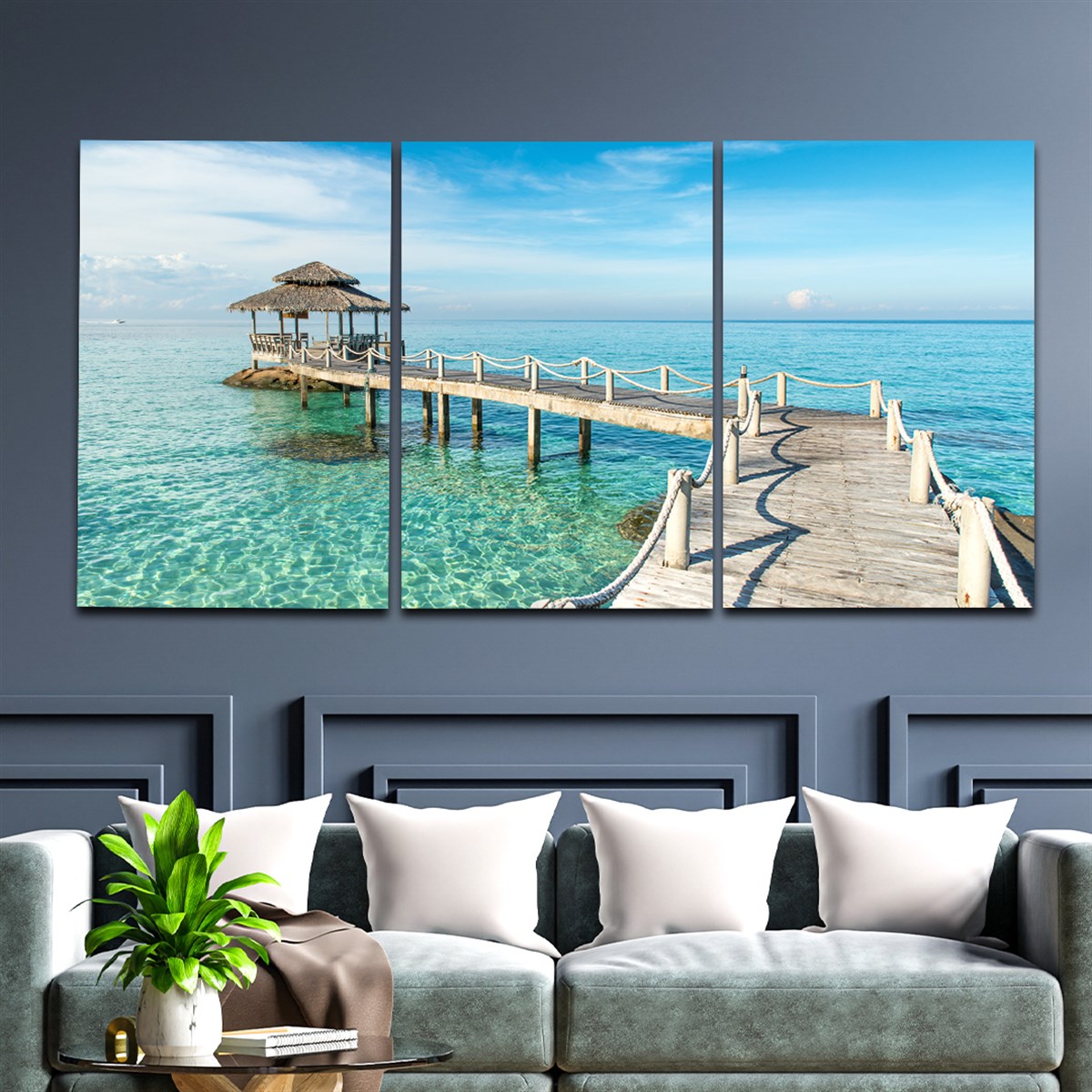 Tempered Glasss Wall Arts Art-Themed Set