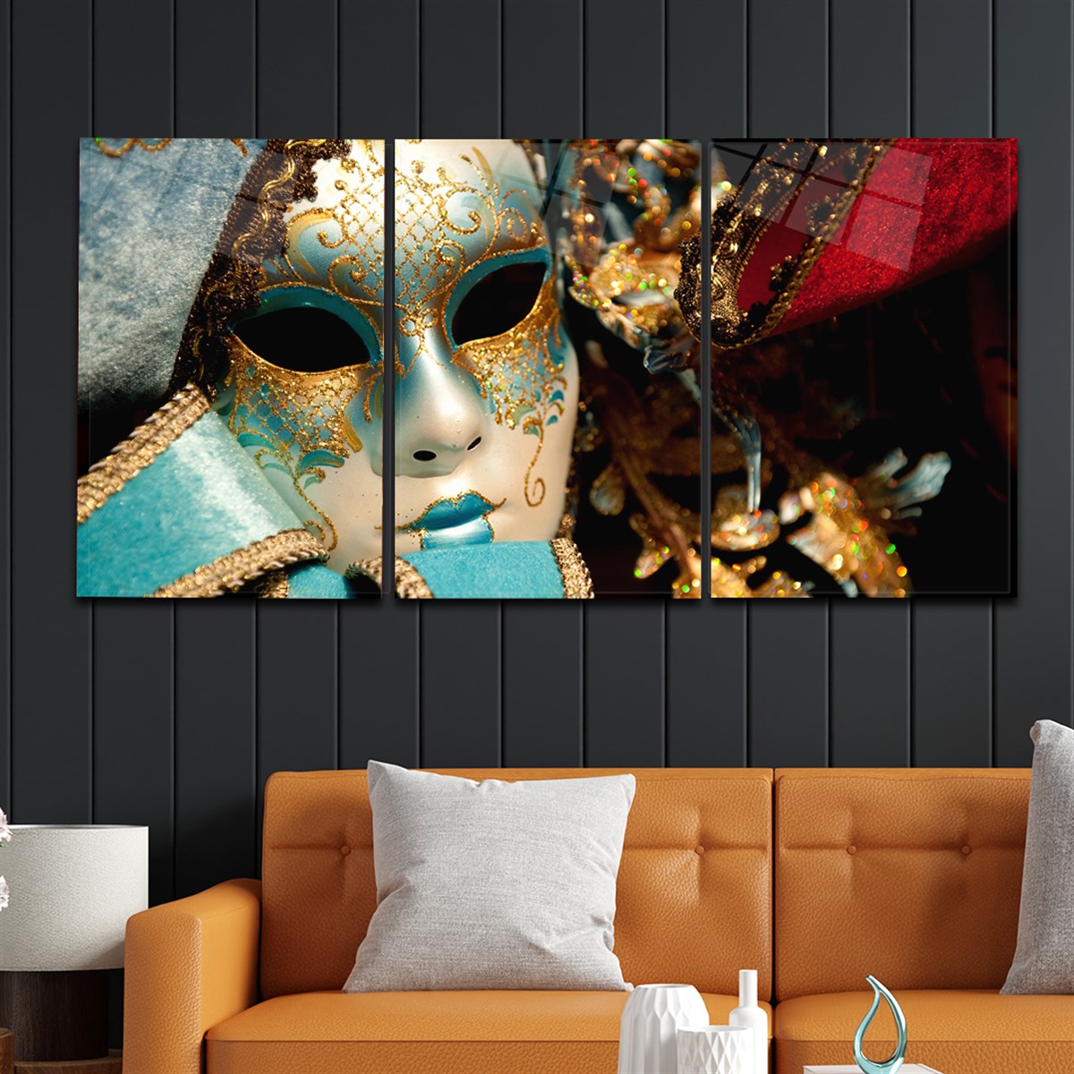 Tempered Glasss Wall Arts Art-Themed Set