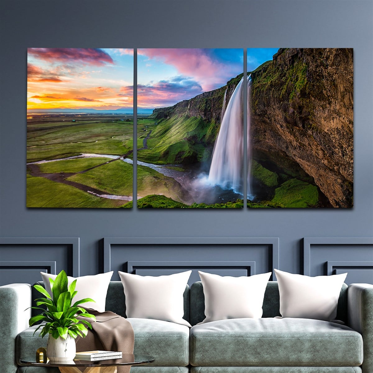 Tempered Glasss Wall Arts Art-Themed Set