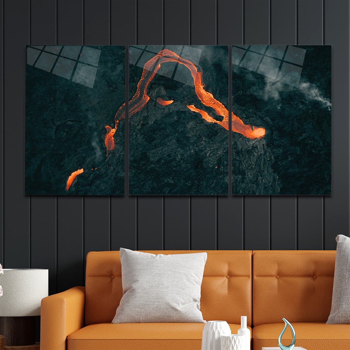 Tempered Glasss Wall Arts Art-Themed Set