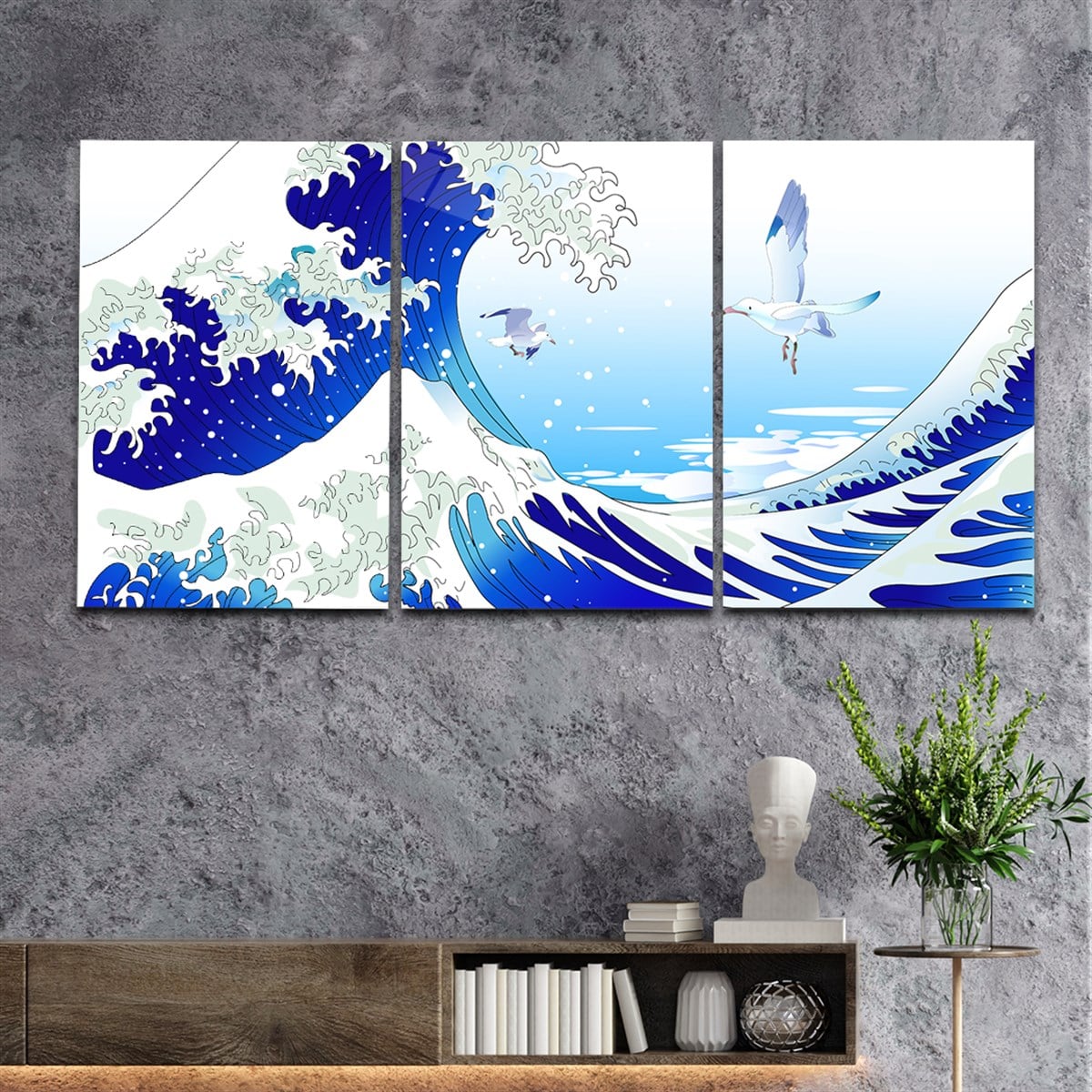 Tempered Glasss Wall Arts Art-Themed Set