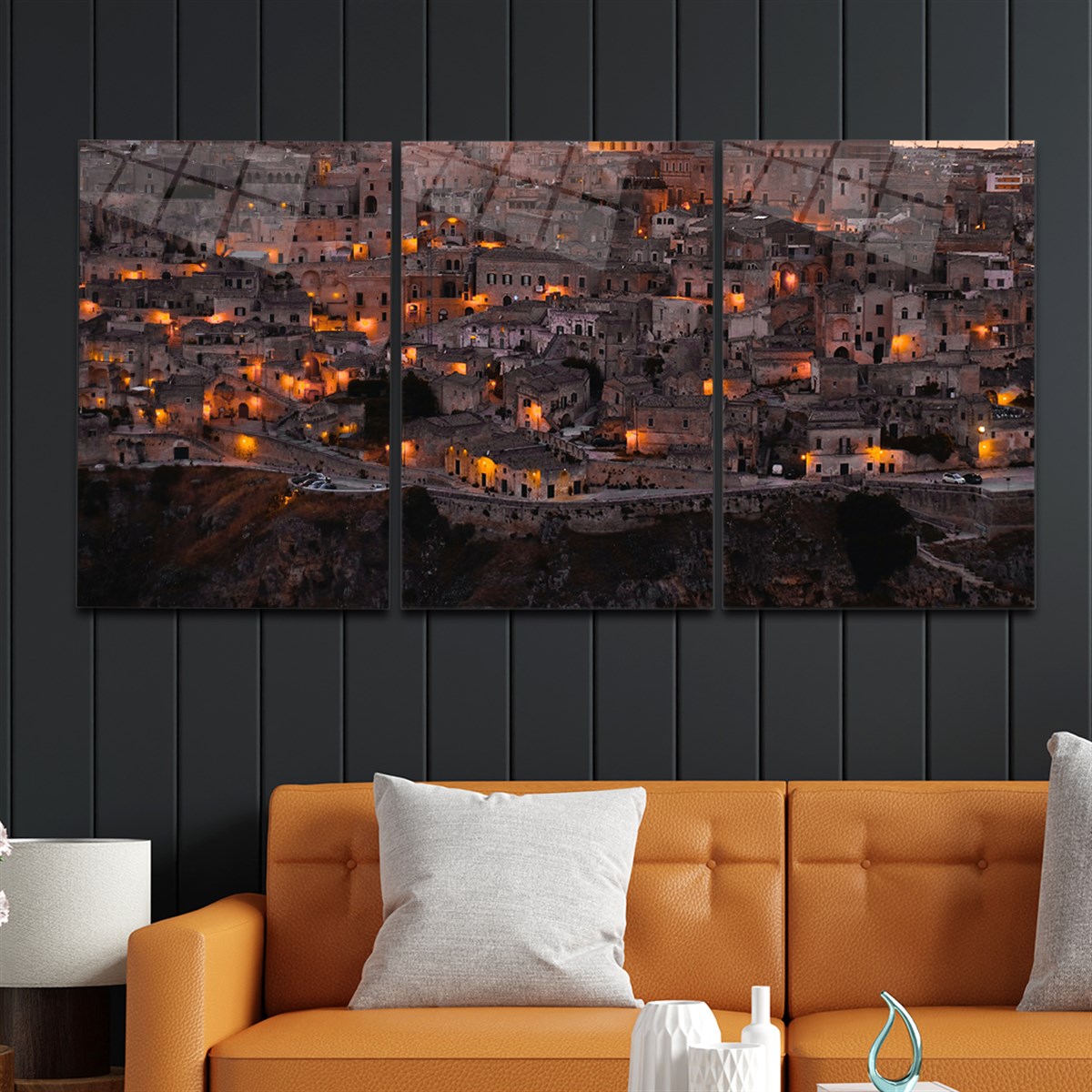 Tempered Glasss Wall Arts Art-Themed Set