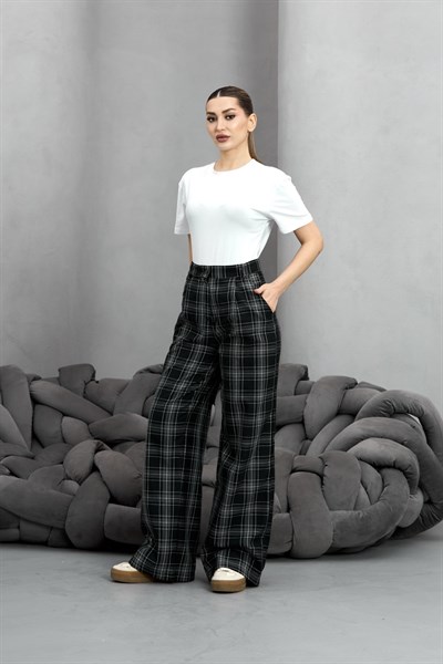 BAĞLAMA DETAYLI EKOSE PANTOLON