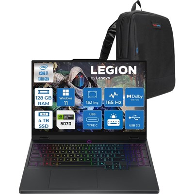 Lenovo Legion 5 15IRX10 Intel Core I7 13650HX 128GB Ddr5 4tb SSD RTX5070 8gb Gddr7 115W Windows 11 Pro 15.1
