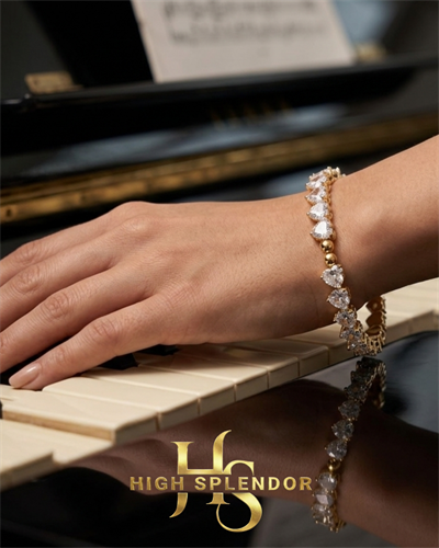 Gold Heart Diamond Bileklik