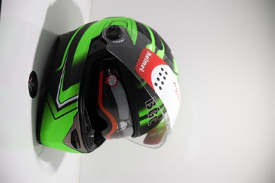 FULL FACE GÜNEŞ VİZÖRLÜ KASK YEŞİL 