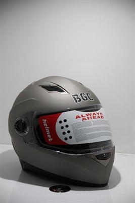 FULL FACE GÜNEŞ VİZÖRLÜ KASK GRİ