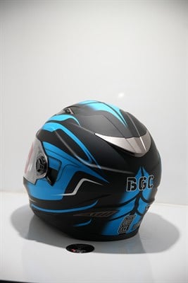 FULL FACE GÜNEŞ VİZÖRLÜ KASK MAVİ 