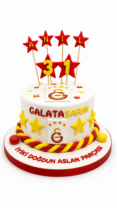 Galatasaray Taraftar Doğum Günü Pastası