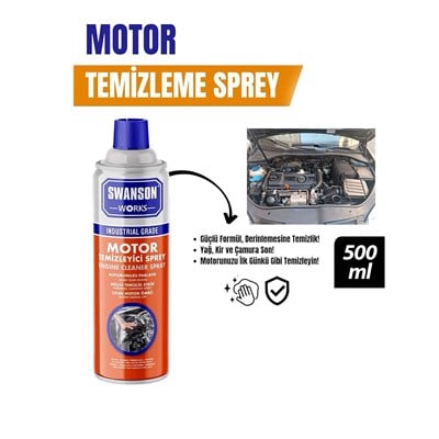 Motor Temizleme Spreyi - 500 ml - Güçlü Formül