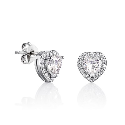 Servi 925 Ayar Gümüş Heart Elegance Küpe