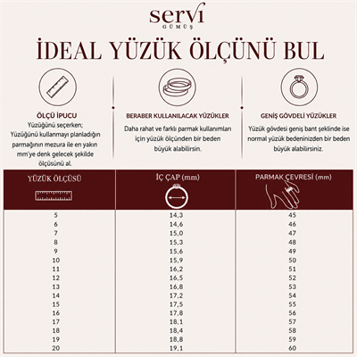 Servi 925 Ayar Alessa Yüzük