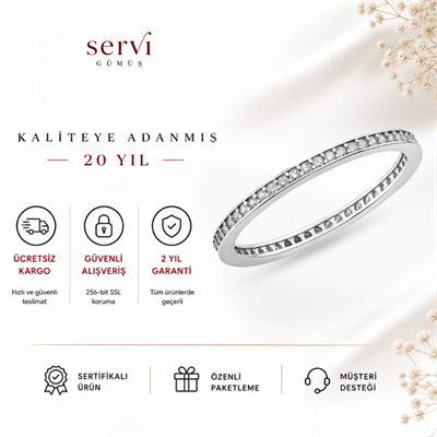 Servi 925 Ayar Alina Tamtur Yüzük