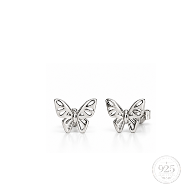 Servi 925 Ayar Gümüş Silver Wings Kelebek Figürlü Küpe