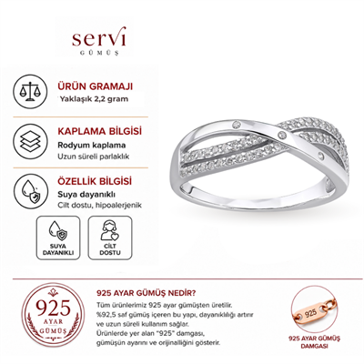 Servi 925 Ayar Harmony Yüzük