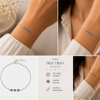 Servi 925 Ayar Iris Trio Bileklik