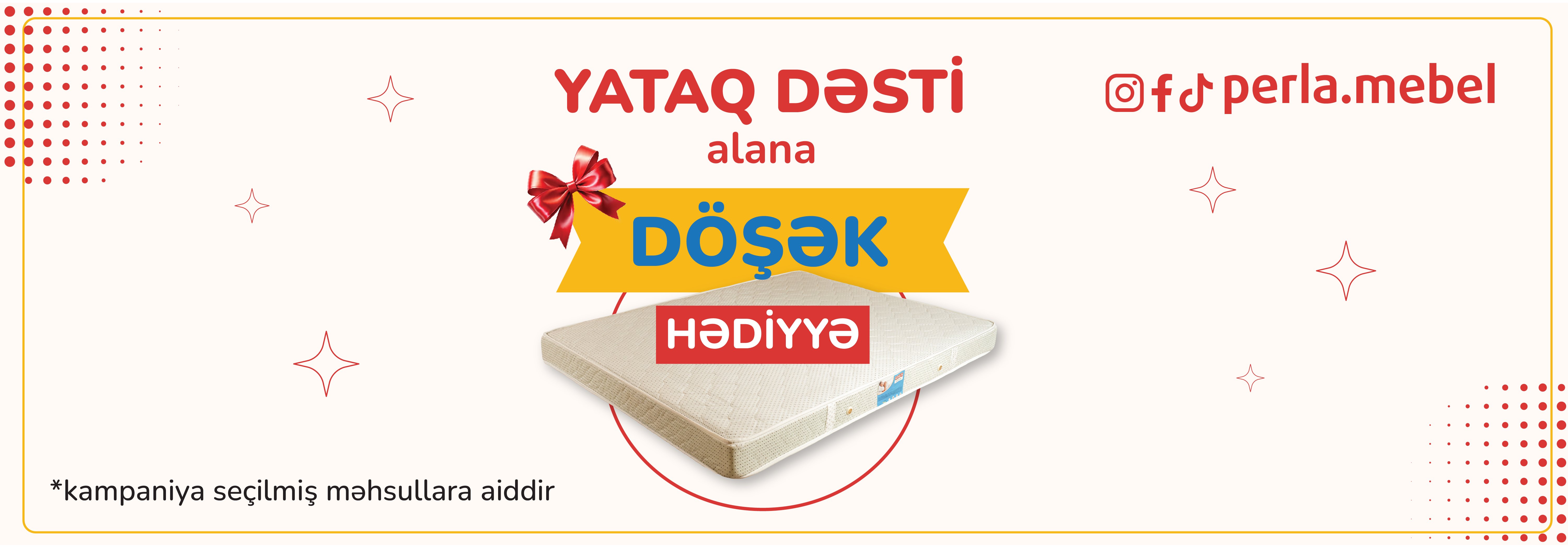 Yataq dəsti alana döşək hədiyyə