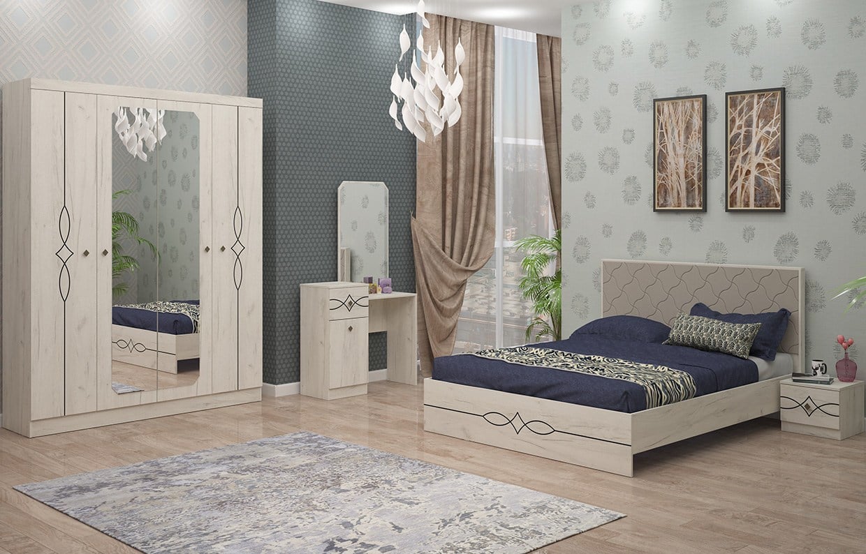 Firat 3-door wardrobe (White)