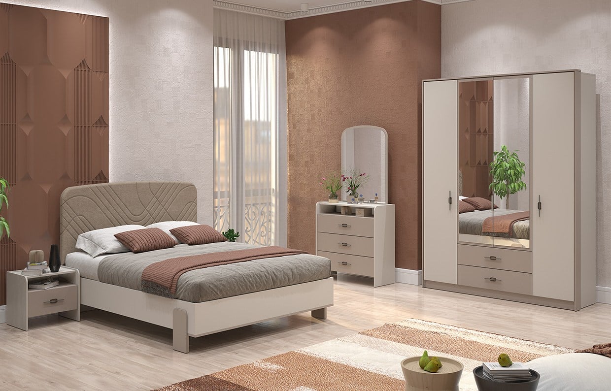 Fulya 4-door wardrobe