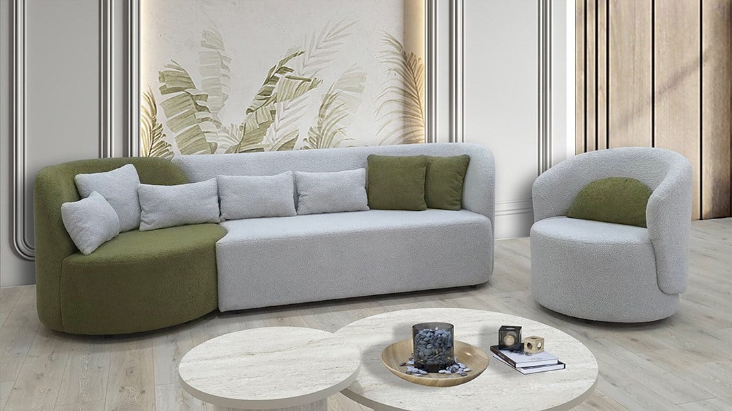 Luqano 3 Yerli Divan (Sol)