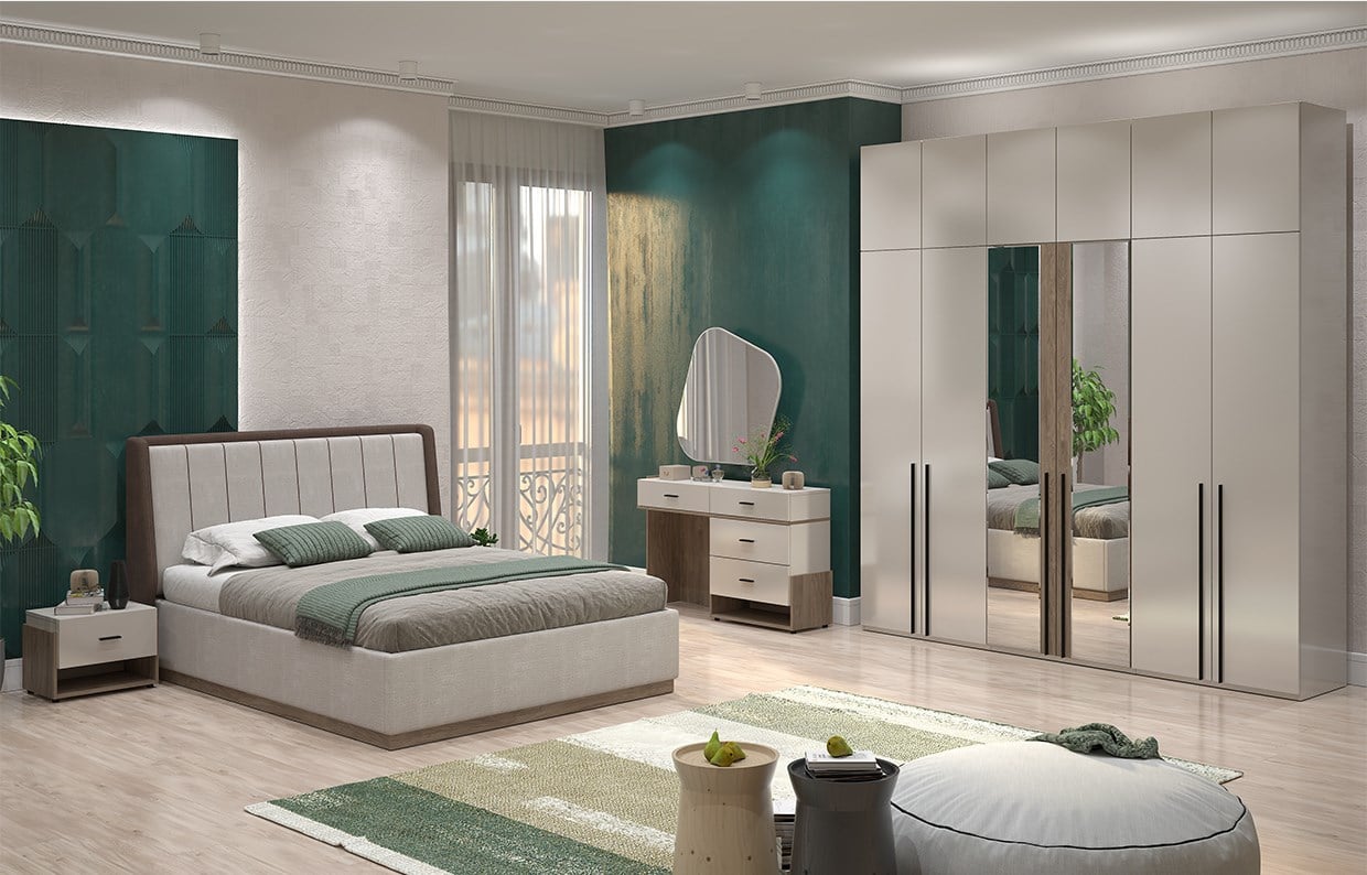 Tivoli Yataq Dəsti (6 Qapılı Dolab ilə)