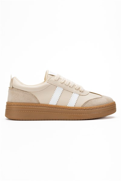 Vera Bej Kadın Kalın Taban Sneaker
