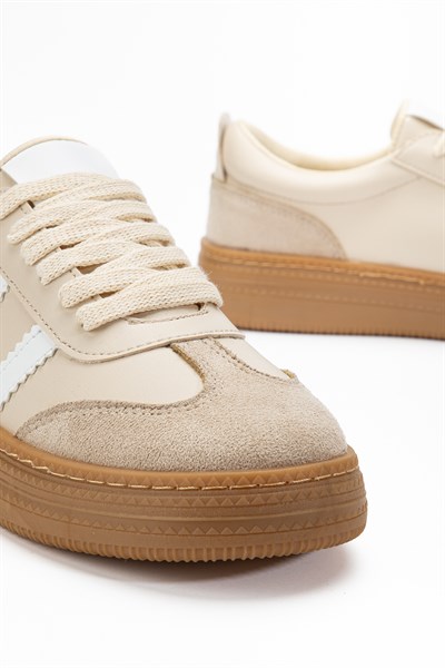 Vera Bej Kadın Kalın Taban Sneaker