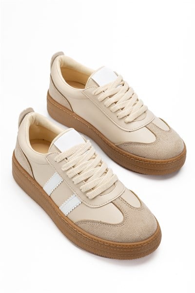 Vera Bej Kadın Kalın Taban Sneaker