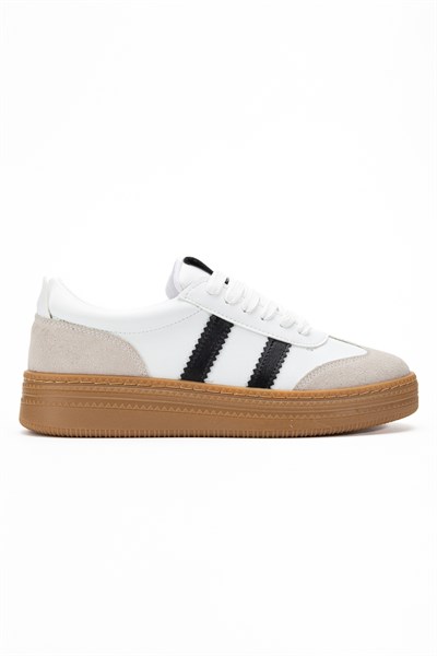 Vera Beyaz Kadın Kalın Taban Sneaker