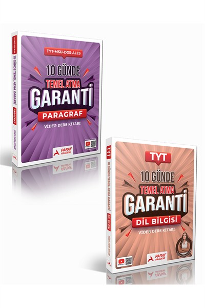 10 Günde Temel Atma Garanti Paragraf, Dil Bilgisi (2 Kitap)