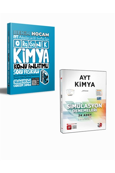 3D Yayınları AYT Kimya Deneme & Benim Hocam Organik Kimya (2 Kitap)