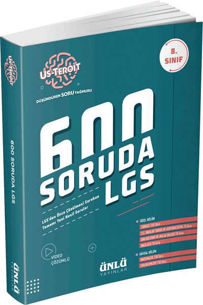8. Sınıf Us-teroit 600 Soruda Lgs Soru Bankası