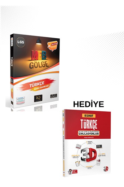 8. Sınıf Gölge Türkçe Soru Bankası + Türkçe Deneme Hediyeli (2 Kitap)