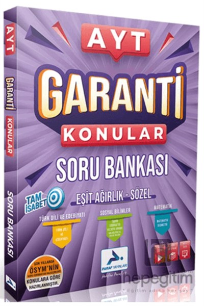 Ayt Garanti Konular Soru Bankası Eşit Ağırlık