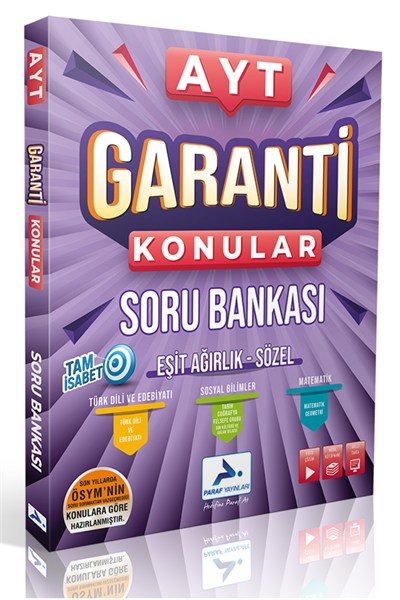 Ayt Garanti Konular Soru Bankası Eşit Ağırlık