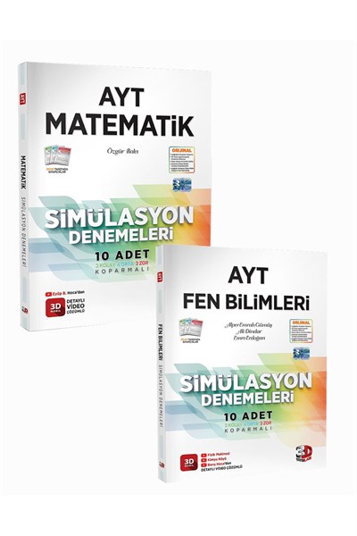 Ayt Matematik, Fen Bilimleri Branş Deneme 2023 Basım (2 KİTAP)