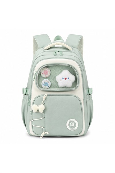 Color Bags B82 3lü Set Okul Çantası (Yeşil) 